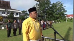 Wabup H Robby Pimpin Upacara Hardiknas 2024