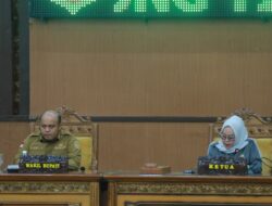 Wabup Robby Hadiri Paripurna Laporan Banggar Terhadap Ranperda APBD Tanjabtim TA 2025