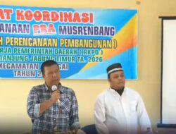 Bupati dan Wakil Bupati Tanjabtim Hadiri Rapat Pra Musrembang di Kecamatan Geragai