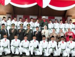 Bupati Dillah Hich Kukuhkan Paskibraka HUT Kemerdekaan RI Ke-80 Tingkat Kabupaten Tanjabtim