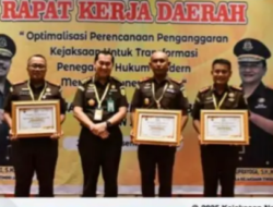 Kejari Tanjab Timur Borong Empat Penghargaan di Rakerda Kejati Jambi 2025